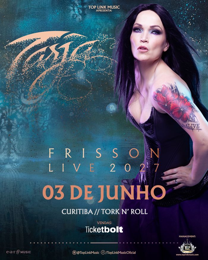 Tarja regressa aos palcos brasileiros com a 'Frisson Tour 2027'